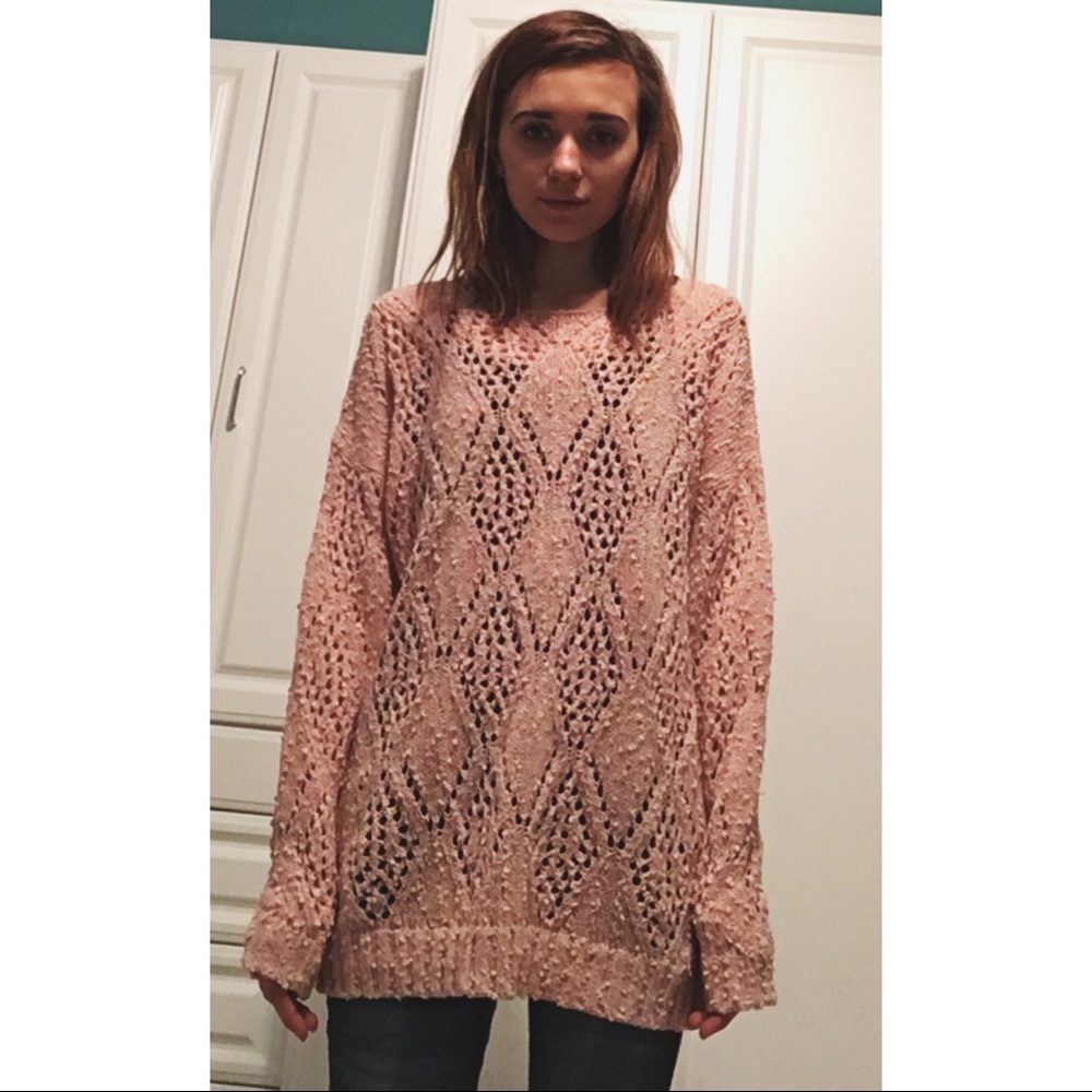 Oversized Hole-y Knit Sweater